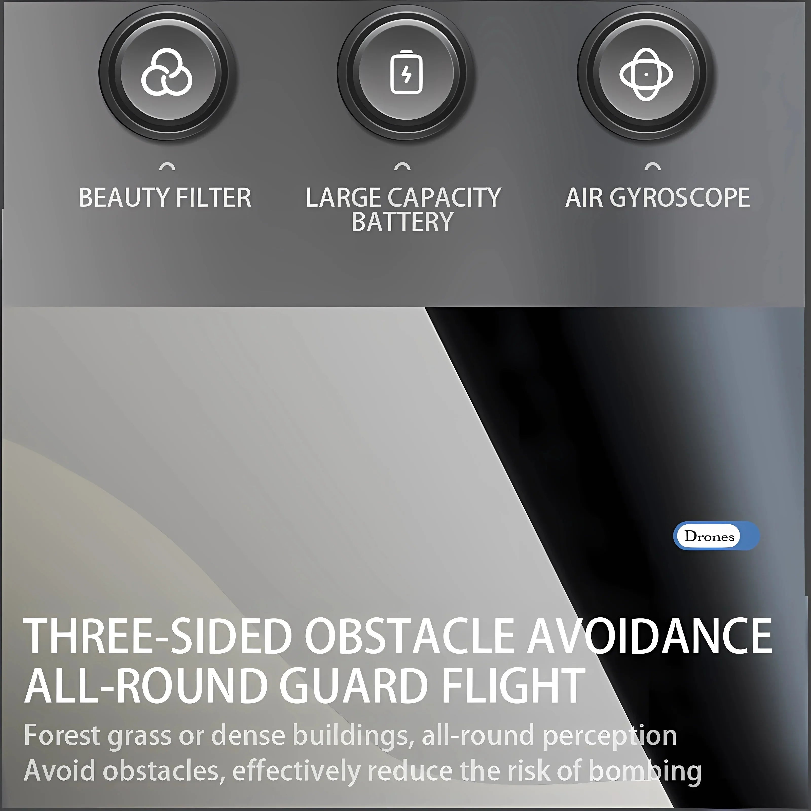 New Tesla Drone 8K Professional HD Camear RC Quadcopter Helicopter WIFI FPV Distance Avoid Obstacles Optical Flow Kid Gift Toy