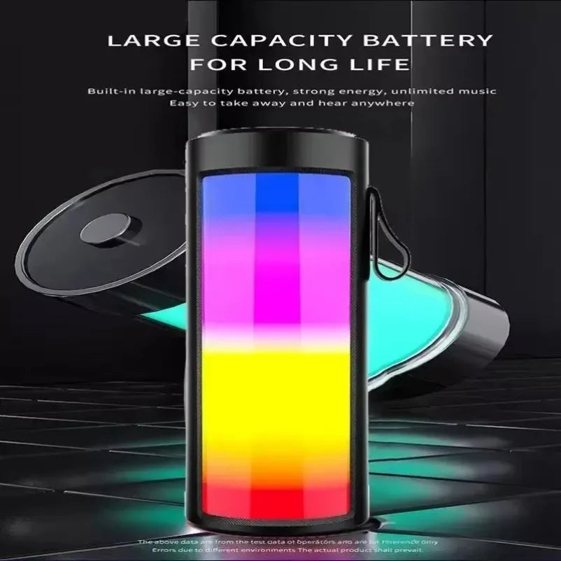 VIKEFON High Quality Wireless Bluetooth Speakers Powerful Portable Sound Box Subwoofer Audio Bass Player Sound System LED Light
