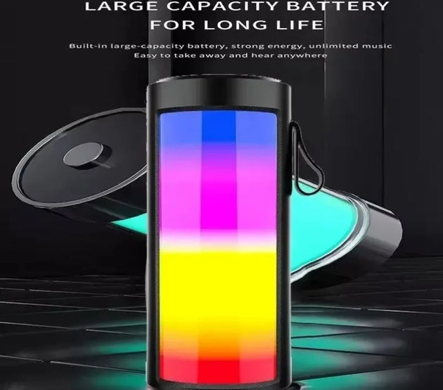 VIKEFON High Quality Wireless Bluetooth Speakers Powerful Portable Sound Box Subwoofer Audio Bass Player Sound System LED Light