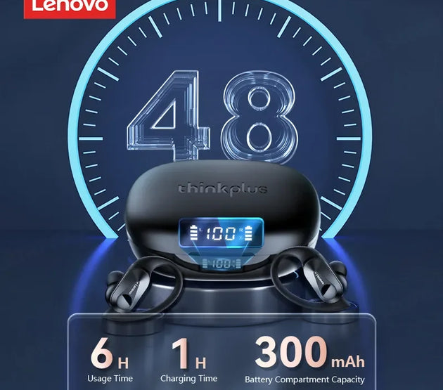 Original Lenovo LP75 TWS Bluetooth V5.3 Headphones Wireless LED Digital Display Earphones Noise Reduction Waterproof Headset New