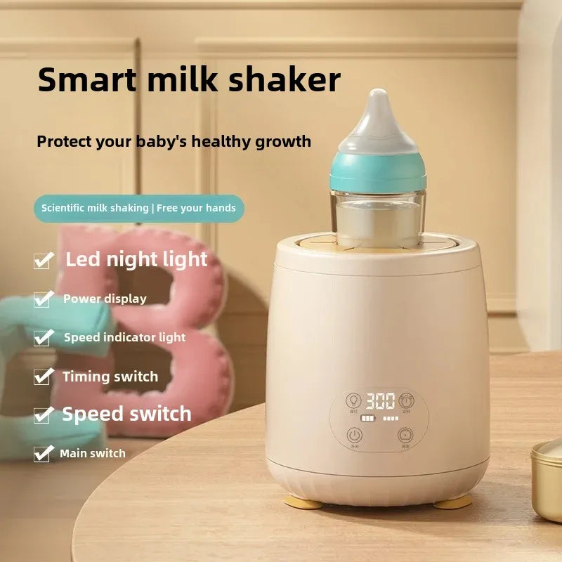 Baby Smart Electric Milk Shaker Automatic Temperature Control Milk Frother Integrated Heated Milk Stirrer Home Appliance