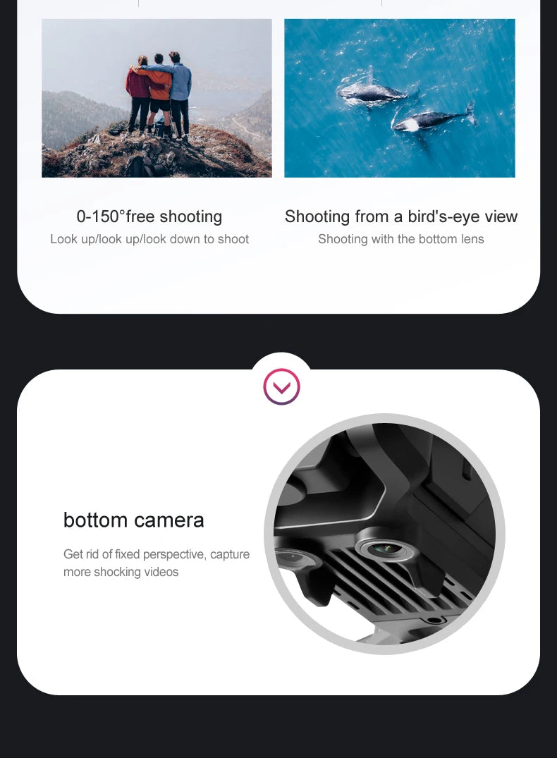For Xiaomi Z908 Pro /MAX Drone 8K Professional Dual Camera GPS Avoidance Quadcopter Optical Flow Localization 3-side avoidance
