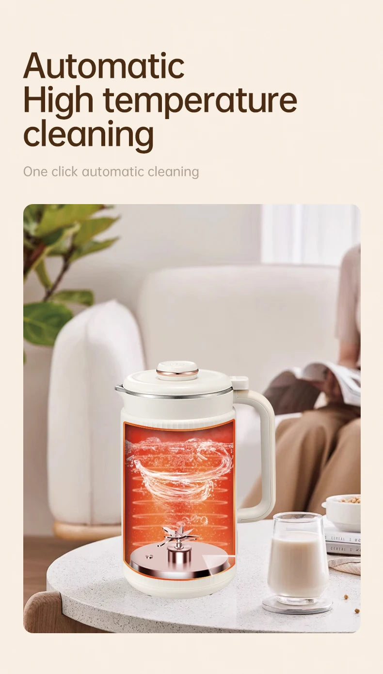 Blender with Heating Function  Soybean Milk Maker - Wall Breaking Technology for Easy Nutritious Beverage Preparation at Home