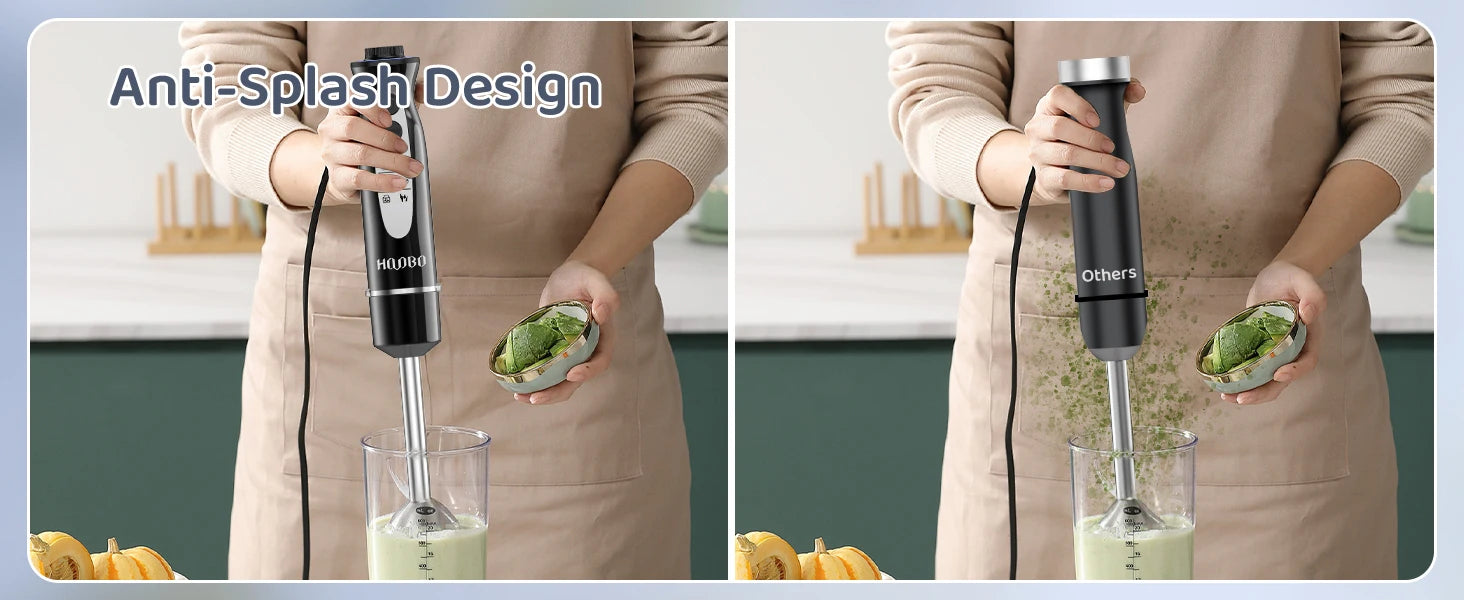 1000 Watt Powerful Handheld Immersion Blender, Vegetable Meat Immersion Egg Beater For Smoothies, Sauces, Baby Food Soups
