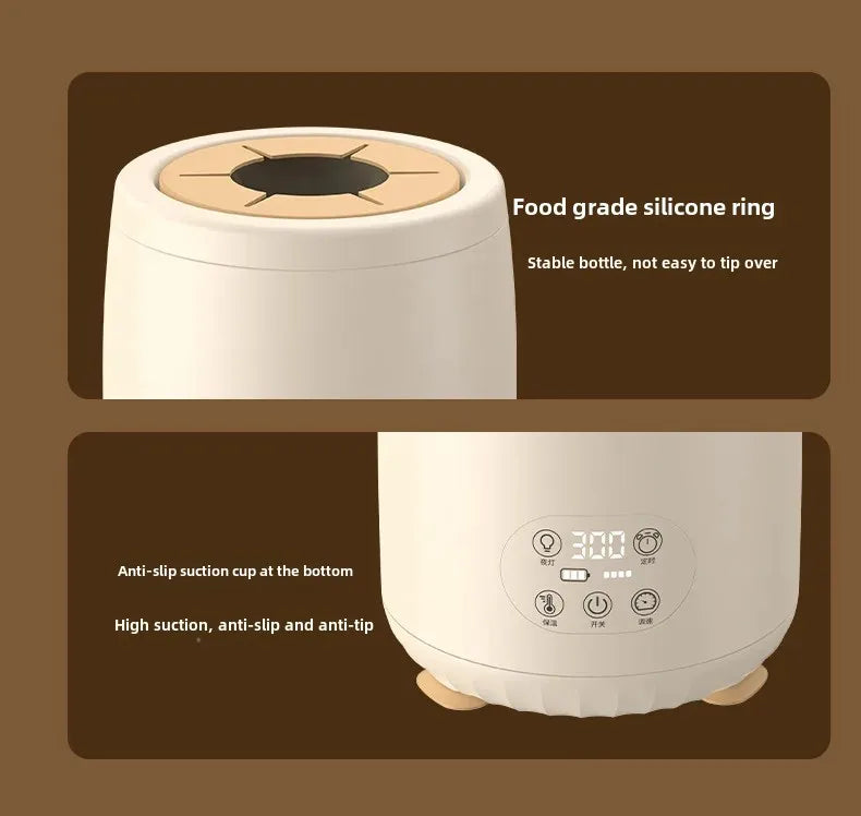 Baby Smart Electric Milk Shaker Automatic Temperature Control Milk Frother Integrated Heated Milk Stirrer Home Appliance