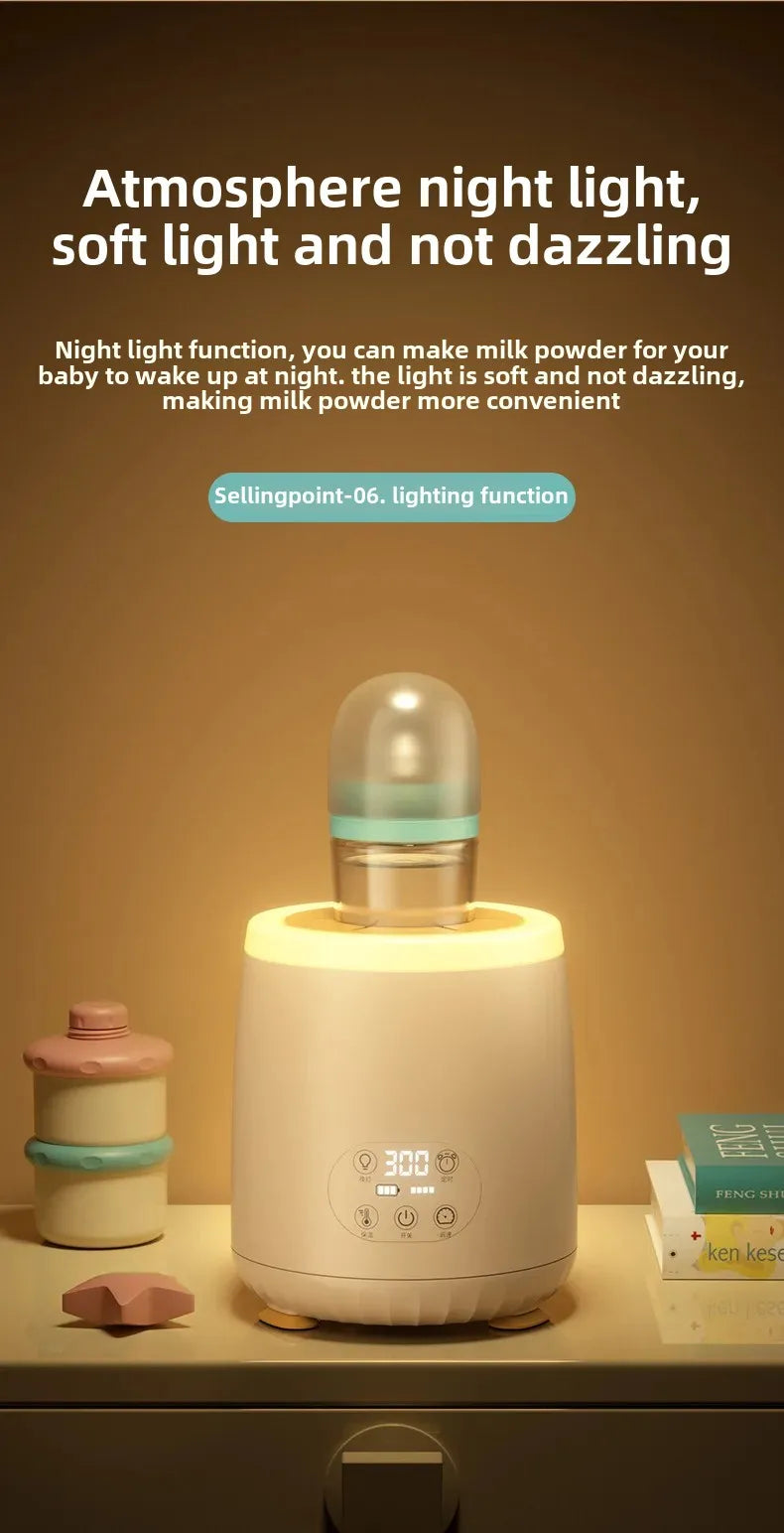Baby Smart Electric Milk Shaker Automatic Temperature Control Milk Frother Integrated Heated Milk Stirrer Home Appliance