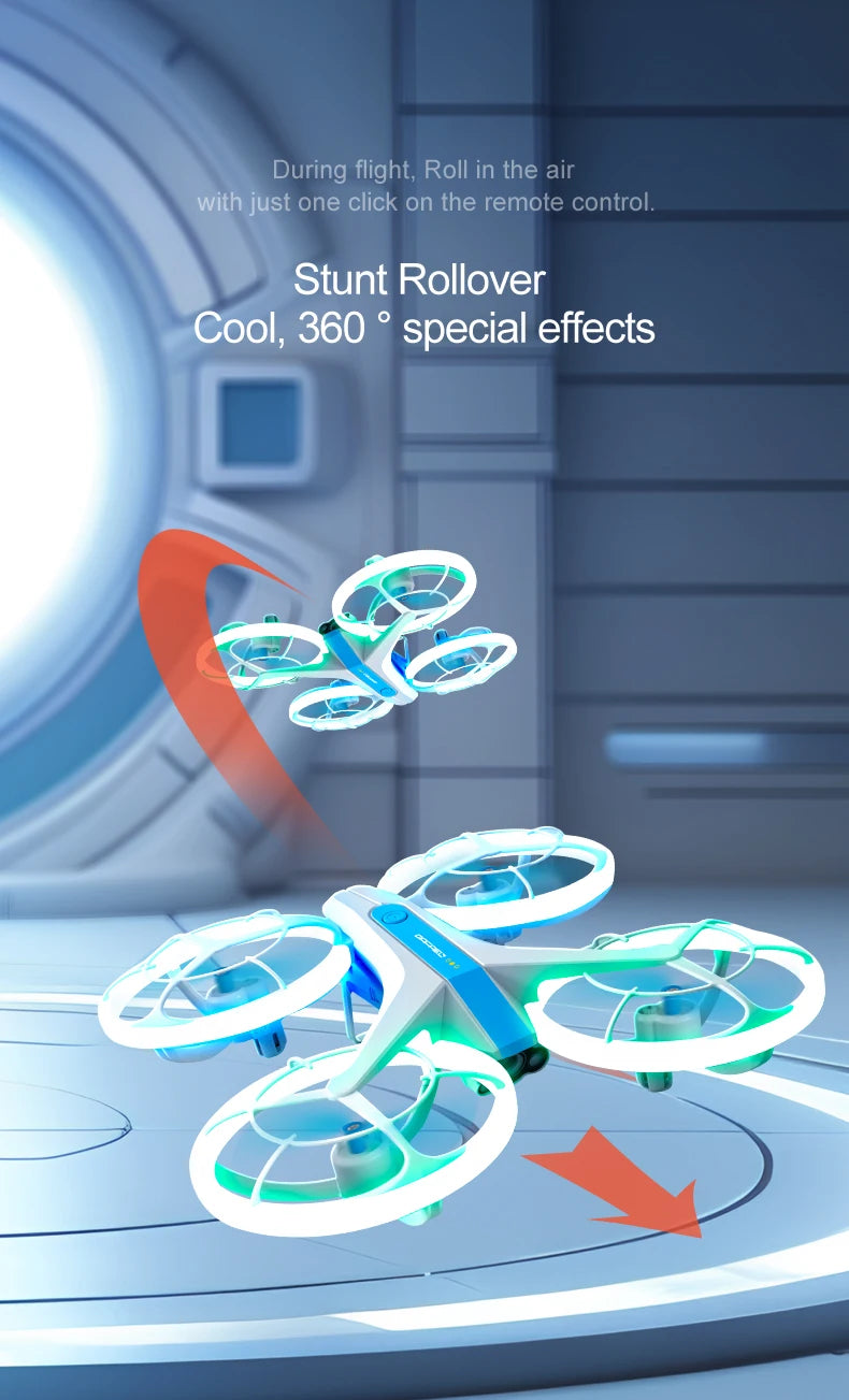4DRC V33 Drones 8K 4K HD Camera RC Drone with Altitude Hold and Headless Mode RC Quadcopter with LED Light Gift Toy for Kids