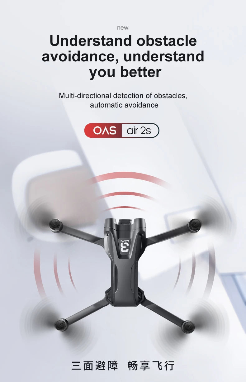 For Xiaomi Z908 Pro /MAX Drone 8K Professional Dual Camera GPS Avoidance Quadcopter Optical Flow Localization 3-side avoidance