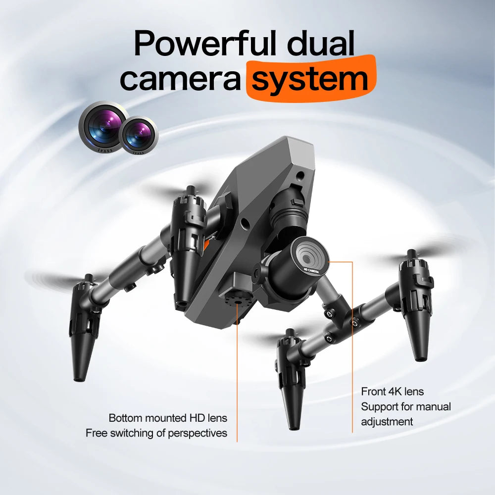 XD1 Pro Mini Drone 4K 8K Dual Camera WIFI Alloy Anti-drop Optical Flow Positioning Quadcopter Remote Control Gift RC Toy