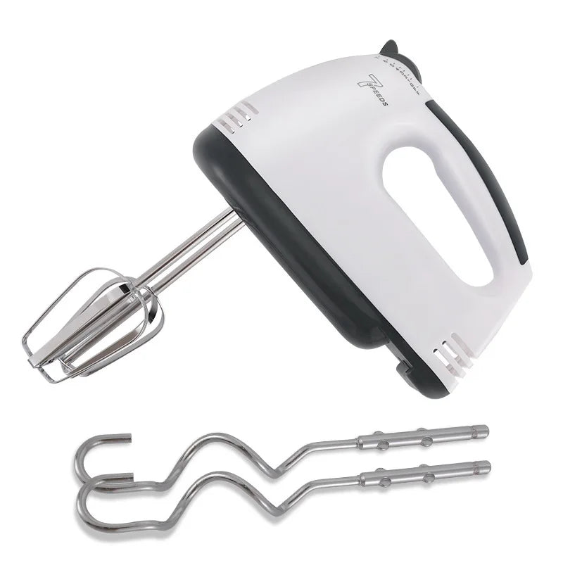 Electric Egg Beater Handheld Food Cake Bread Baking Dough Mixer for Kitchen Cooking 7 Speed Cream Egg White Blender Dough Mixer