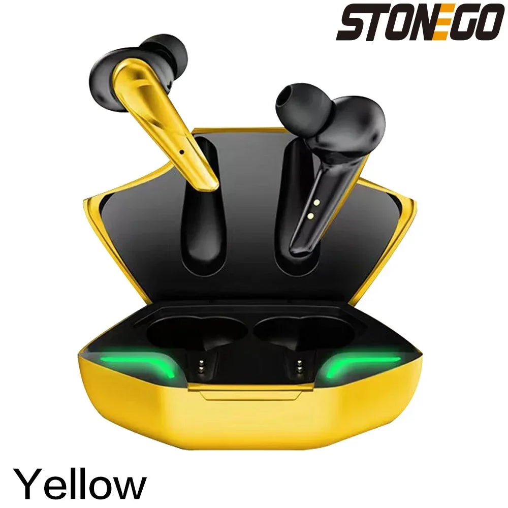 STONEGO TWS Bluetooth 5.0 Sport Earphone Wireless Waterproof Noise Reduction Headphones Games Music Earbuds with Charging Case