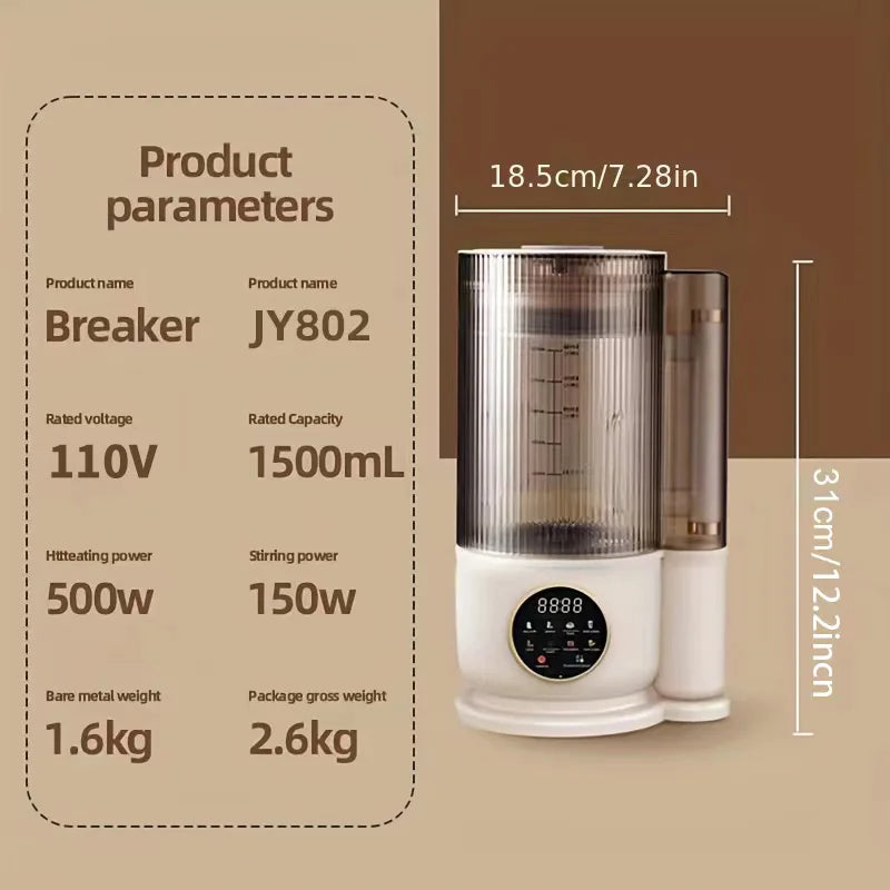 baby coplementary food wall-breaking machine heating mini soymilk machine bass multifunctional cooking machine home.