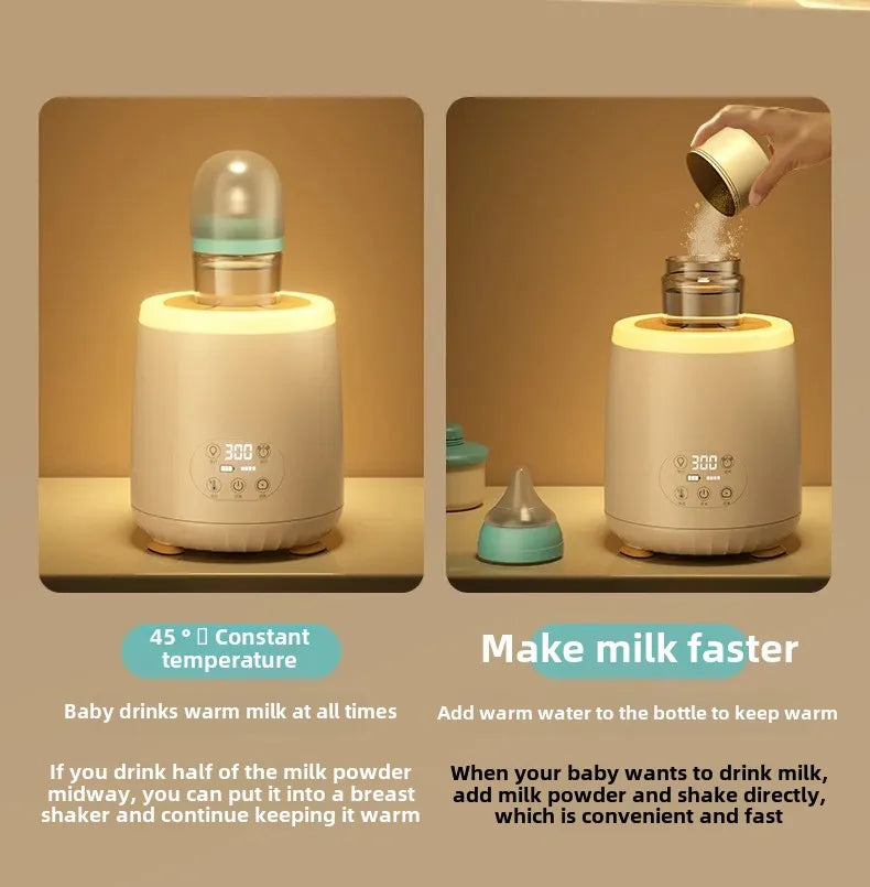 Baby Smart Electric Milk Shaker Automatic Temperature Control Milk Frother Integrated Heated Milk Stirrer Home Appliance