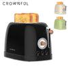 Crownful 2 Slices Bread Toaster for Sandwiches Waffles Extra Wide Slot Toasters Electric Kitchen Double Oven 120V Mini Toaster