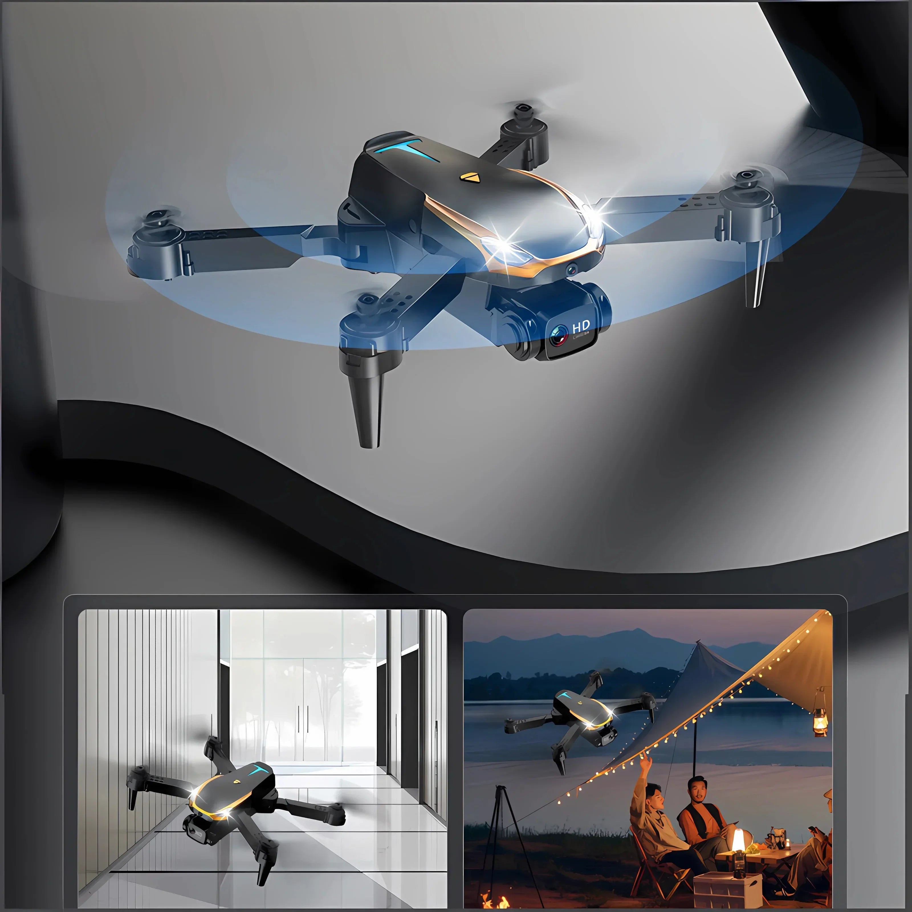 New Tesla Drone 8K Professional HD Camear RC Quadcopter Helicopter WIFI FPV Distance Avoid Obstacles Optical Flow Kid Gift Toy