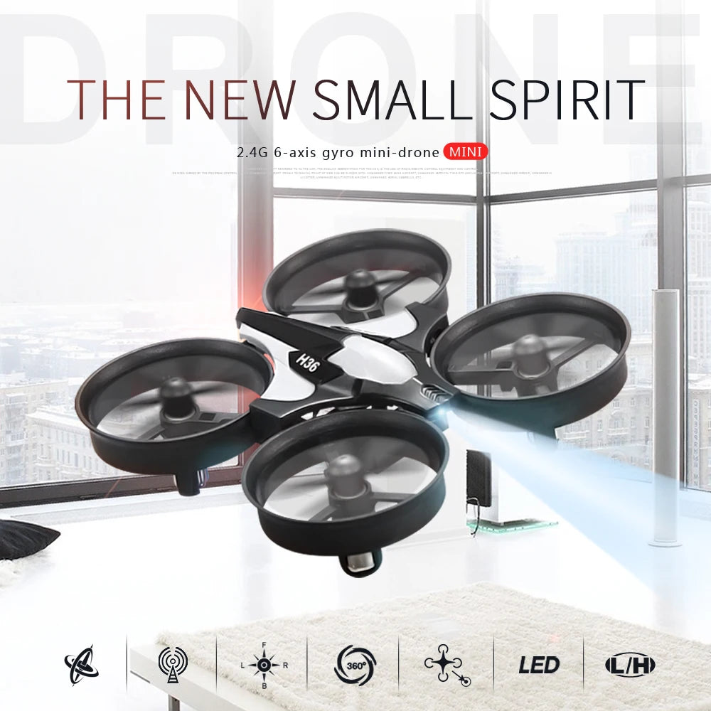 Jjrc H36 Mini Rc Drone Anti-collision 6-Axis Headless Mode Helicopter 360° Flip Remote Control Quadcopter Toys Drone for Kids