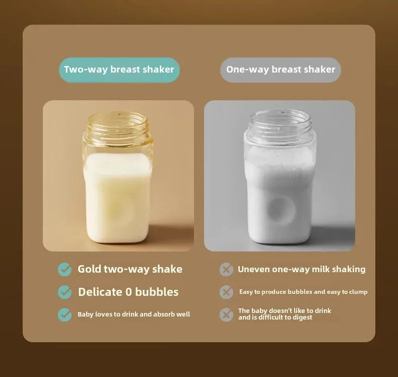 Baby Smart Electric Milk Shaker Automatic Temperature Control Milk Frother Integrated Heated Milk Stirrer Home Appliance