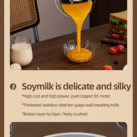baby coplementary food wall-breaking machine heating mini soymilk machine bass multifunctional cooking machine home.