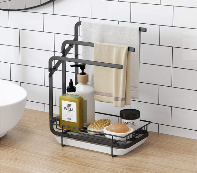 Kitchen Removal Wipe Rack Countertop Sink Drain