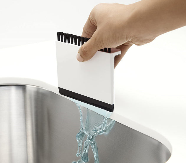 2-in-1 Kitchen Sink Scraper Countertop Brush