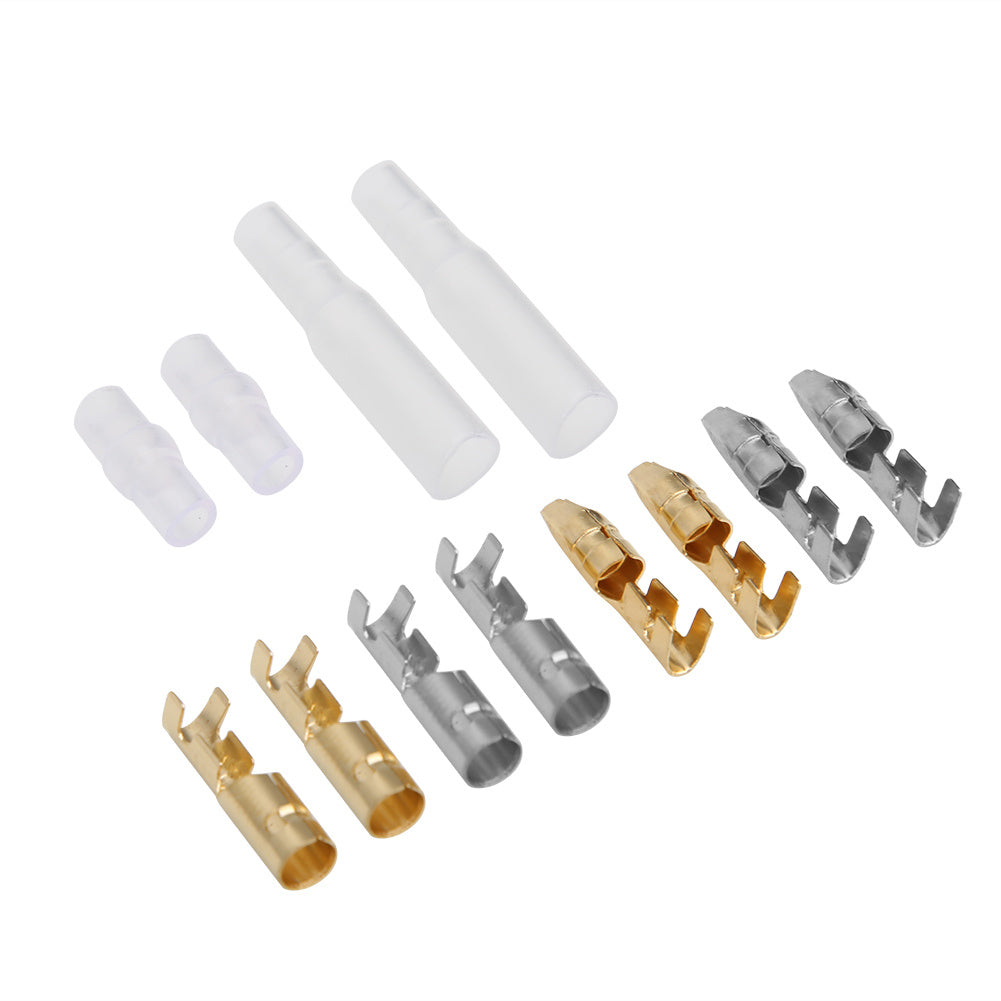 400PCS 4.0mm Male Female Bullet Connectors Cold pressed Car Electrical Connector Insulation Covers Kit