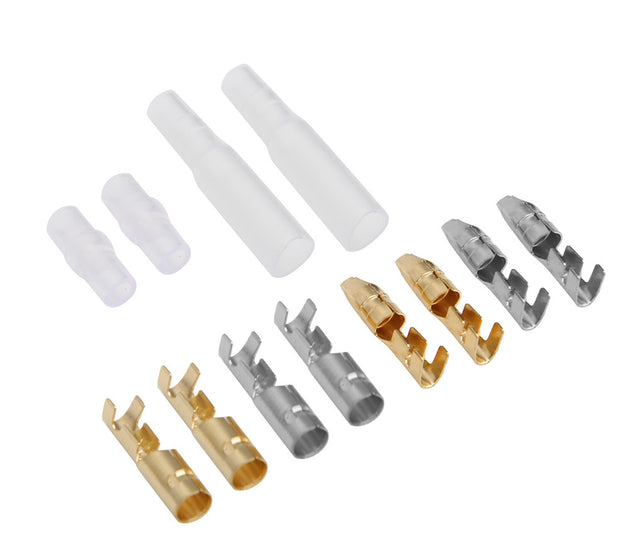 400PCS 4.0mm Male Female Bullet Connectors Cold pressed Car Electrical Connector Insulation Covers Kit